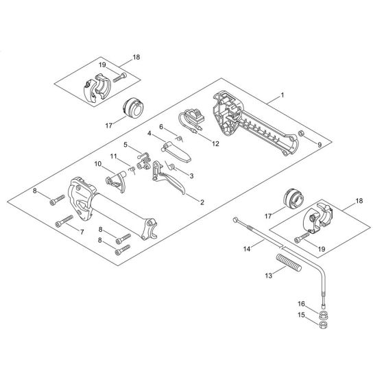 Throttle for ECHO Brushcutter