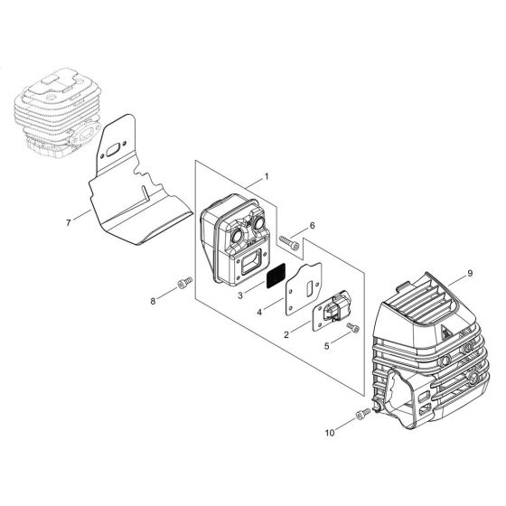 Muffler for ECHO Brushcutter