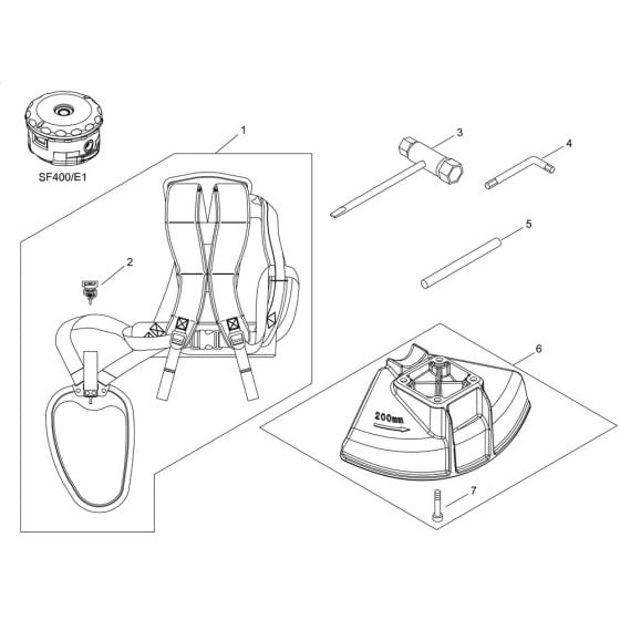 Accessories for ECHO SRM-3021TES/U-13 Brushcutter