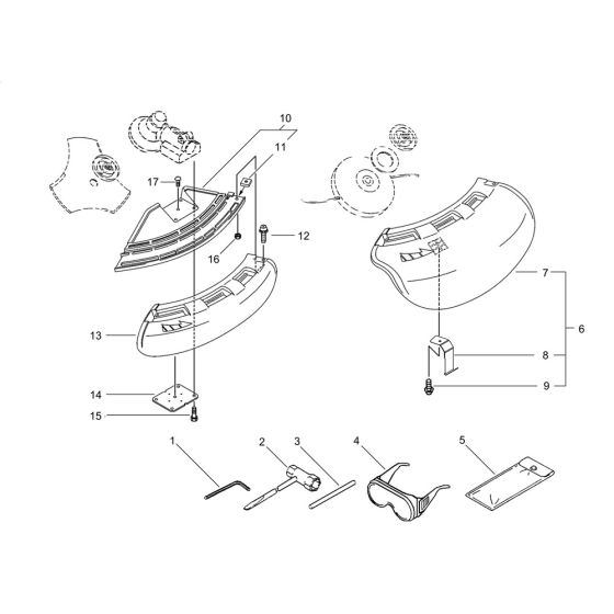 Shield for ECHO SRM-335TES/L