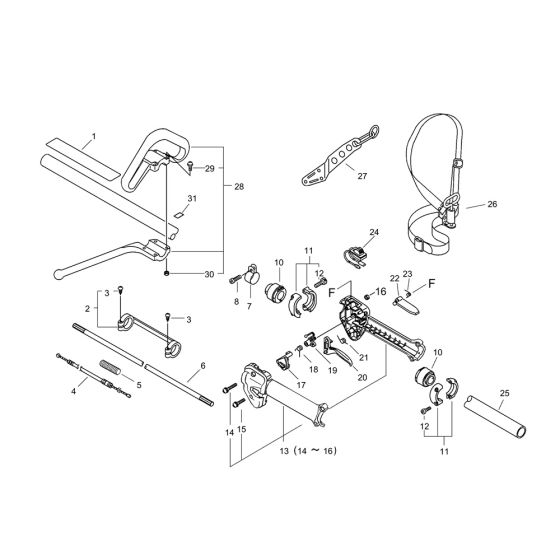Handle for ECHO Brushcutter
