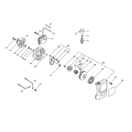 Recoil Starter & Magneto