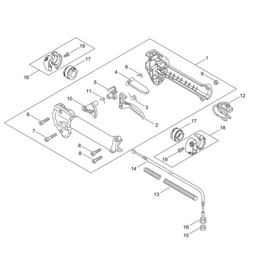 Throttle for ECHO SRM-3611T/L