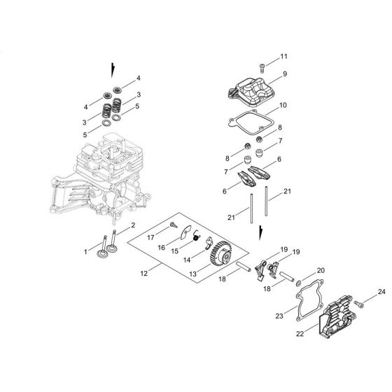 Valve, Cam for ECHO SRM-3611T/U-2 Brushcutter