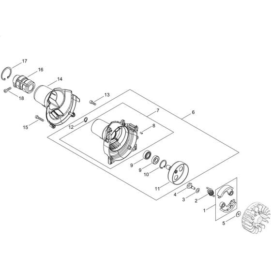 Clutch for ECHO SRM-3611T/U-4 Brushcutter