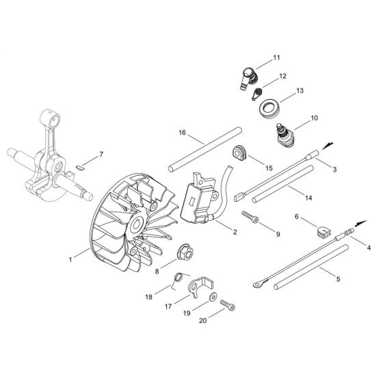 Magneto for ECHO SRM-520ES/U Brushcutter