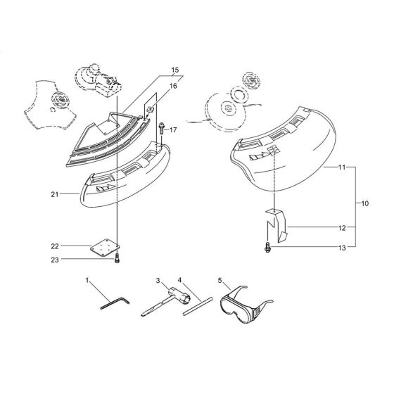 Shield for ECHO SRM-580/U