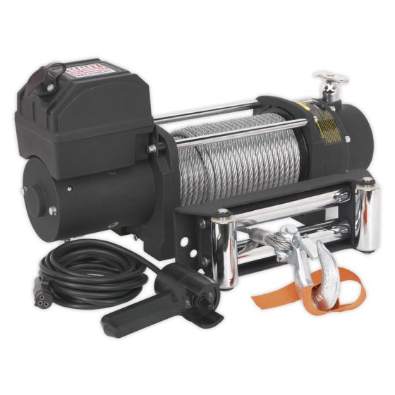 Self Recovery Winch 5450kg (12000lb) Line Pull 12V Sealey Part No. SRW5450