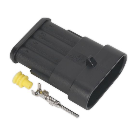 Superseal Male Connector 4-Way Pack of 3 Sealey Part No. SSC4M