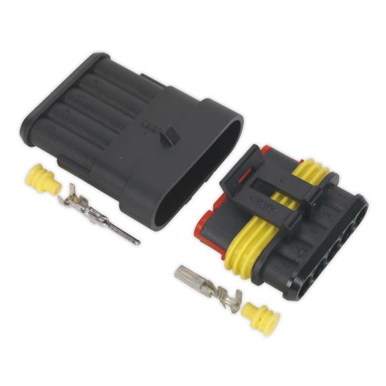 Superseal Male & Female Connector 5-Way Sealey Part No. SSC5MF