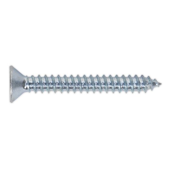 Self Tapping Screw 4.8 x 38mm Countersunk Pozi DIN 7982 Pack of 100 Sealey Part No. ST4838