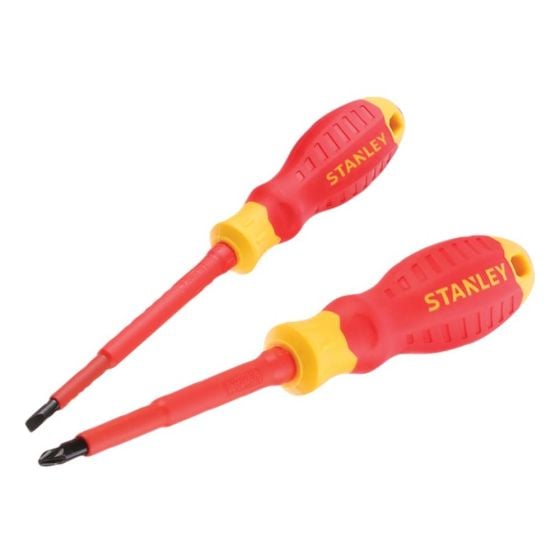 FatMax VDE Insulated Pozidriv & Slotted Screwdriver Set 2 Piece