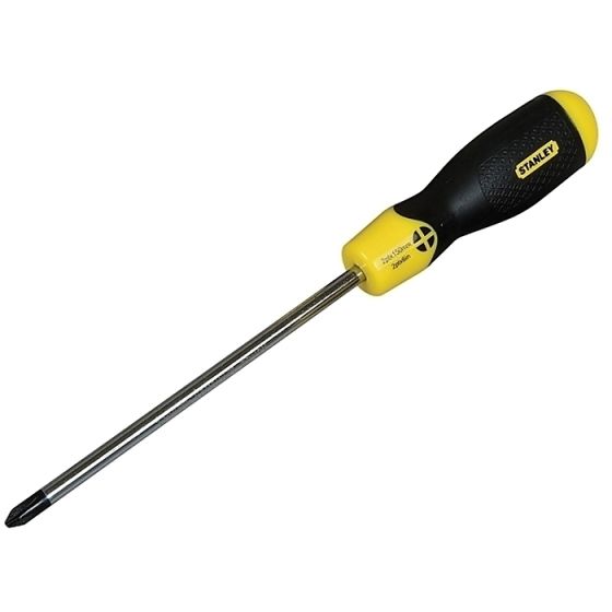 Cushion Grip Screwdriver Pozi PZ1 x 75mm by Stanley - 0-64-955