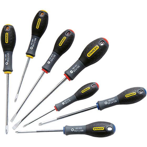 FatMax Screwdriver Phillips/Pozi/Flared/Parallel Set of 7 by Stanley - 0-65-438