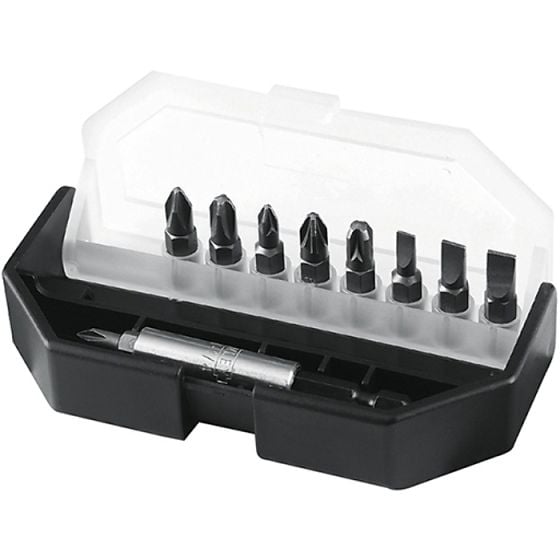 Insert Bit Set Slotted/ Phillips/ Pozidriv 10 Piece by Stanley - 1-68-734