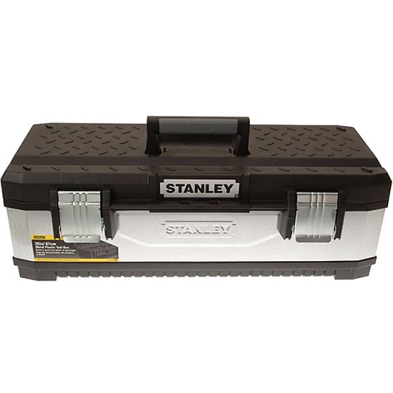 Galvanised Metal Toolbox 66cm (26in) by Stanley - 1-95-620