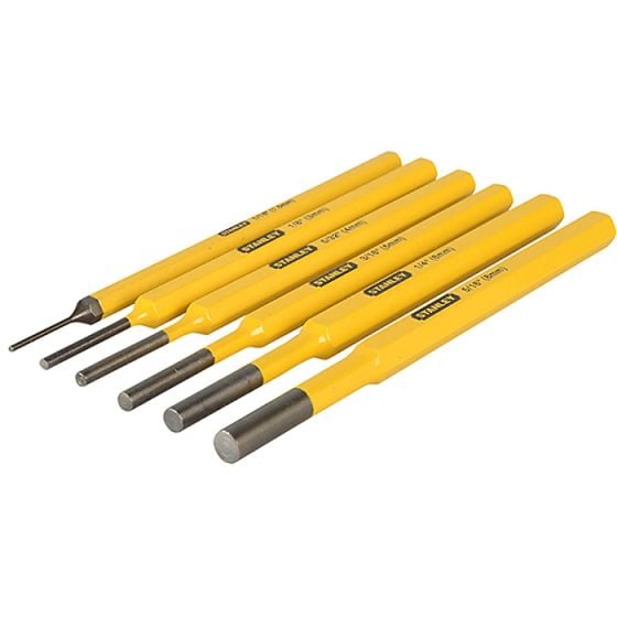 Pin Punch Kit 6 Piece Set - Stanley 4-18-226