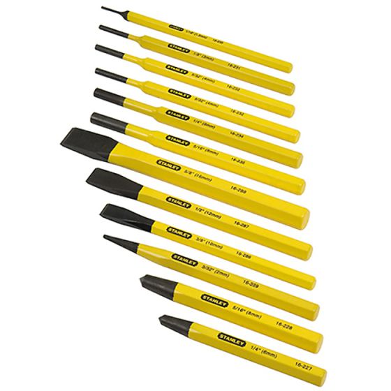 Punch & Chisel Set 12 Piece by Stanley - 4-18-299