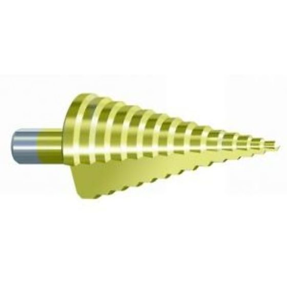 Step Drill Bit 4-30mm HSS for Drilling Thin Sheet Metal - Timco