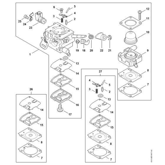 Carburettor Assembly for Stihl FS361C