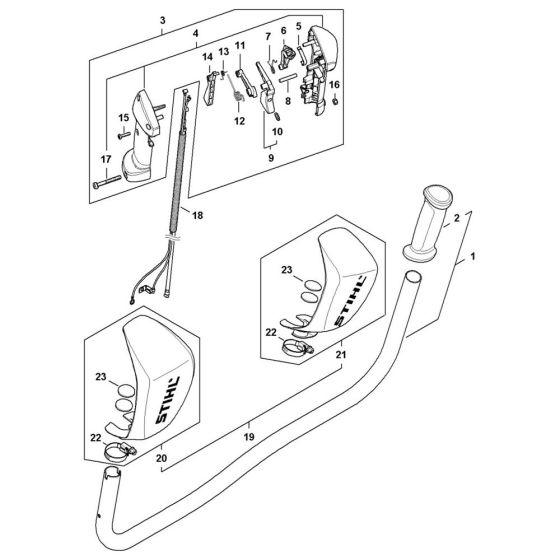 Handle Assembly for Stihl FS411C