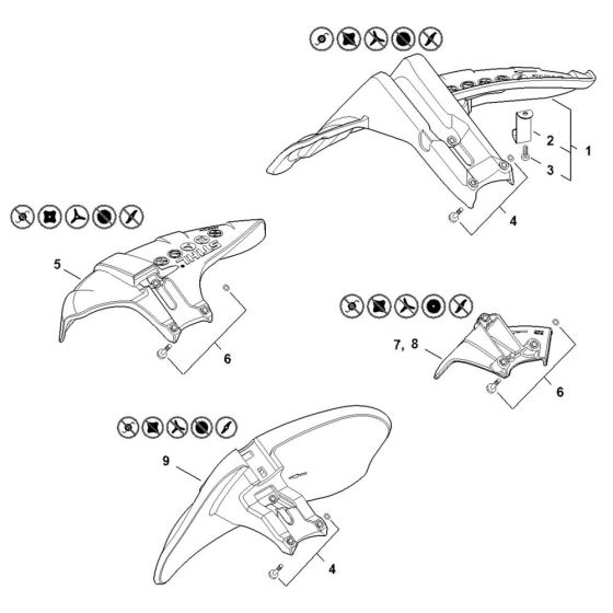 Deflector Assembly for Stihl FS411C