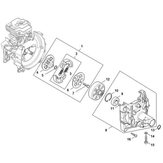 Clutch Assembly for Stihl FS411C