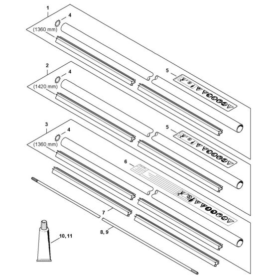 Drive Tube Assembly for Stihl FS461