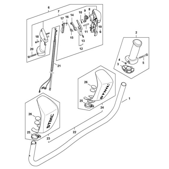 Handle Assembly for Stihl FS461