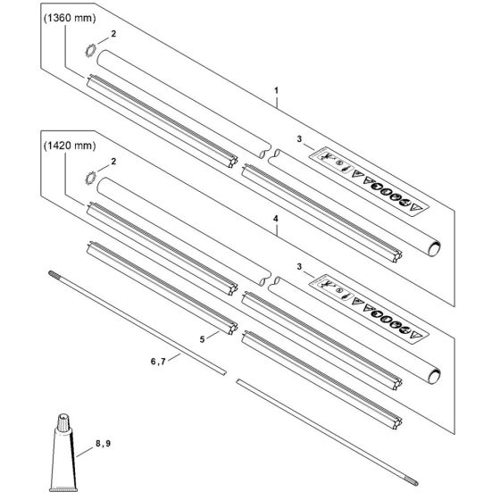 Drive Tube Assembly for Stihl FS491
