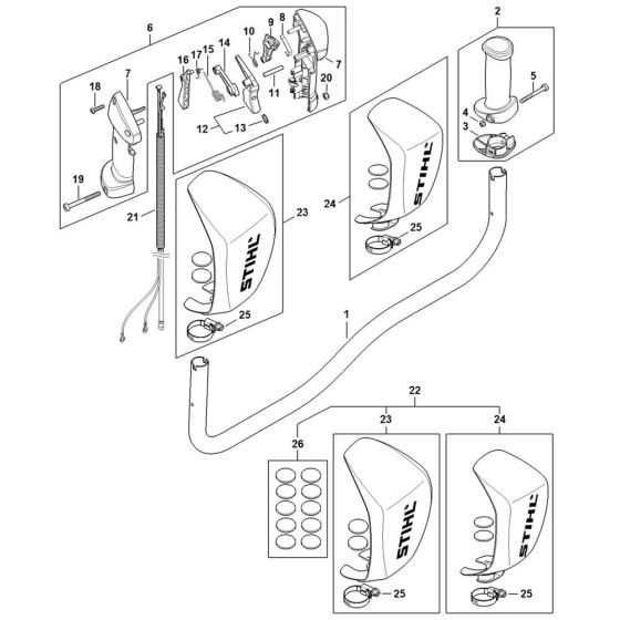 Handle Assembly for Stihl FS491