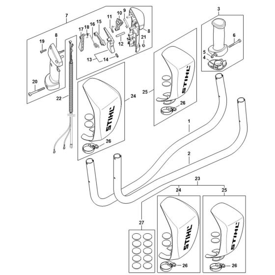 Handle Assembly for Stihl FS561