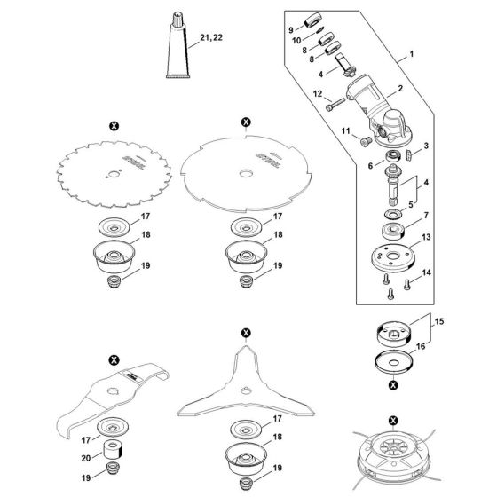 Gear Head Assembly for Stihl FS561