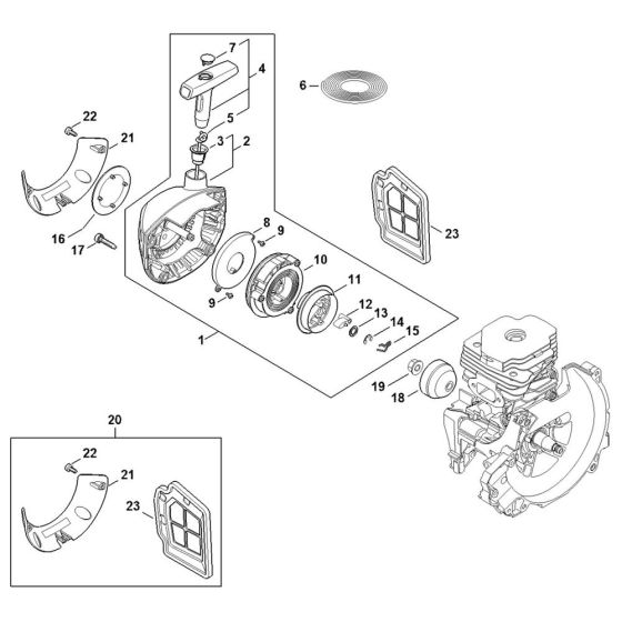 Rewind Starter for Stihl FS561