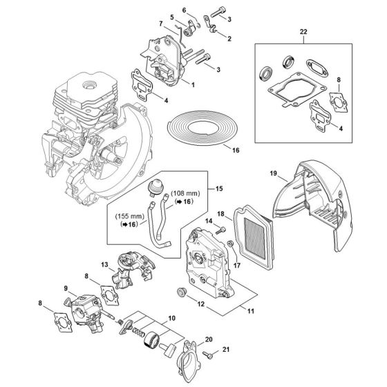 Air Filter Assembly for Stihl FS561