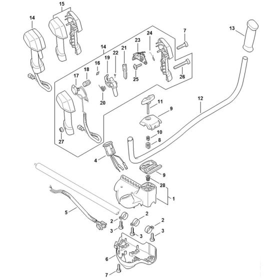 Handle Assembly for Stihl FSA130