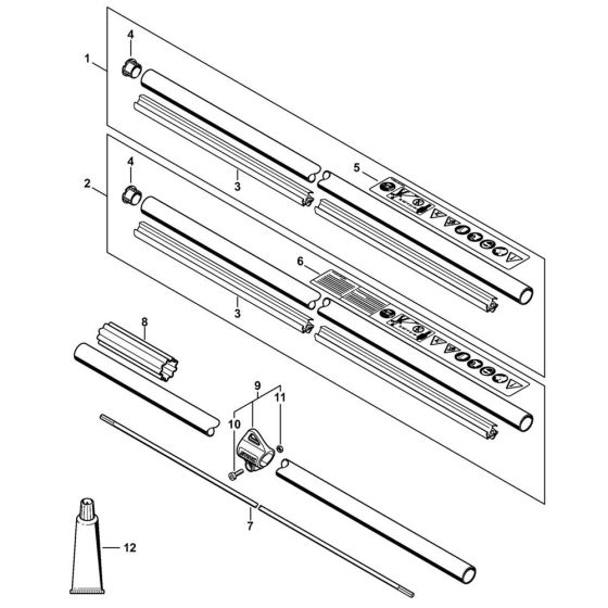 Drive Tube Assembly for Stihl FSA130
