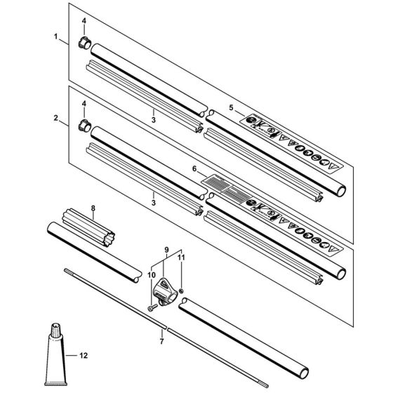 Drive Tube Assembly for Stihl FSA130R