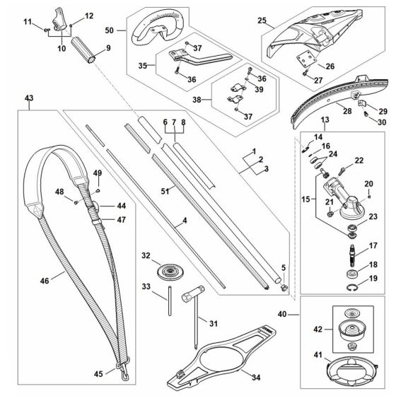 Stihl FSA135R Assembly