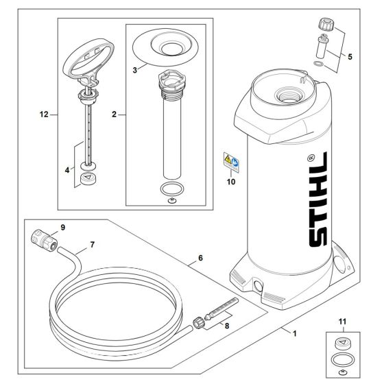 Stihl Water Tank Assembly