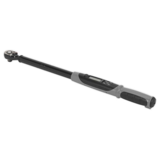 Angle Torque Wrench Digital 1/2"Sq Drive 20-200Nm(14.7-147.5lb.ft) Black Series Sealey Part No. STW306B