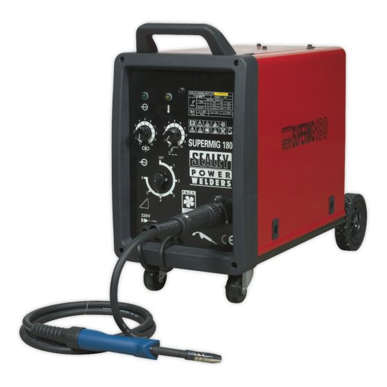 Professional MIG Welder 180Amp 230V with Binzel Euro Torch Sealey Part No. SUPERMIG180