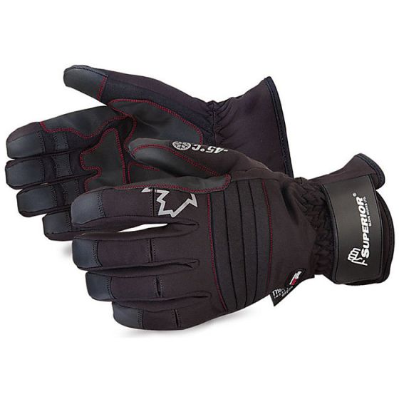 Snowforce Deluxe EX Cold Winter Glove Clarino Palm- PVC Patches Black XL