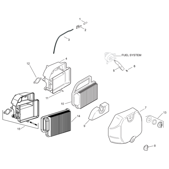 Air Intake for Kohler SV480 Engines