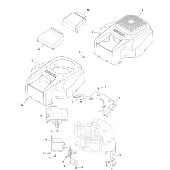 Blower Housing for Kohler SV710 Engines