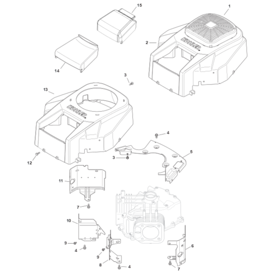 Blower Housing for Kohler SV715 Engines