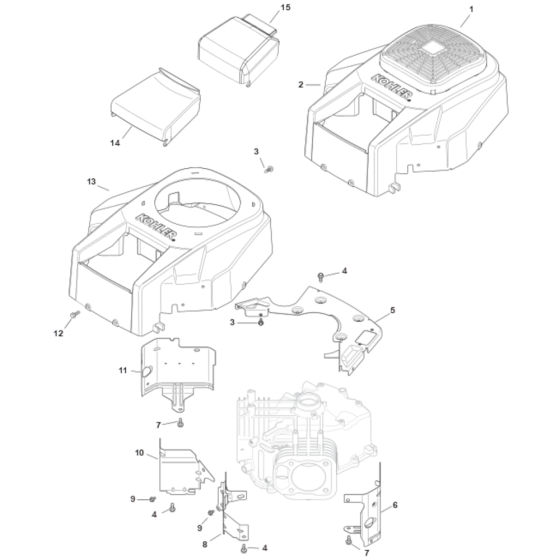 Blower Housing for Kohler SV725 Engines