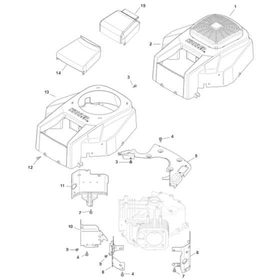 Blower Housing for Kohler SV740 Engines