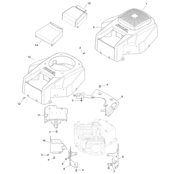 Blower Housing for Kohler SV840 Engines