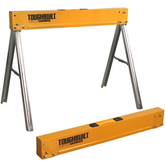 ToughBuilt C300 Sawhorse & Jobsite Steel Table 1100 Lbs Capacity One Unit 